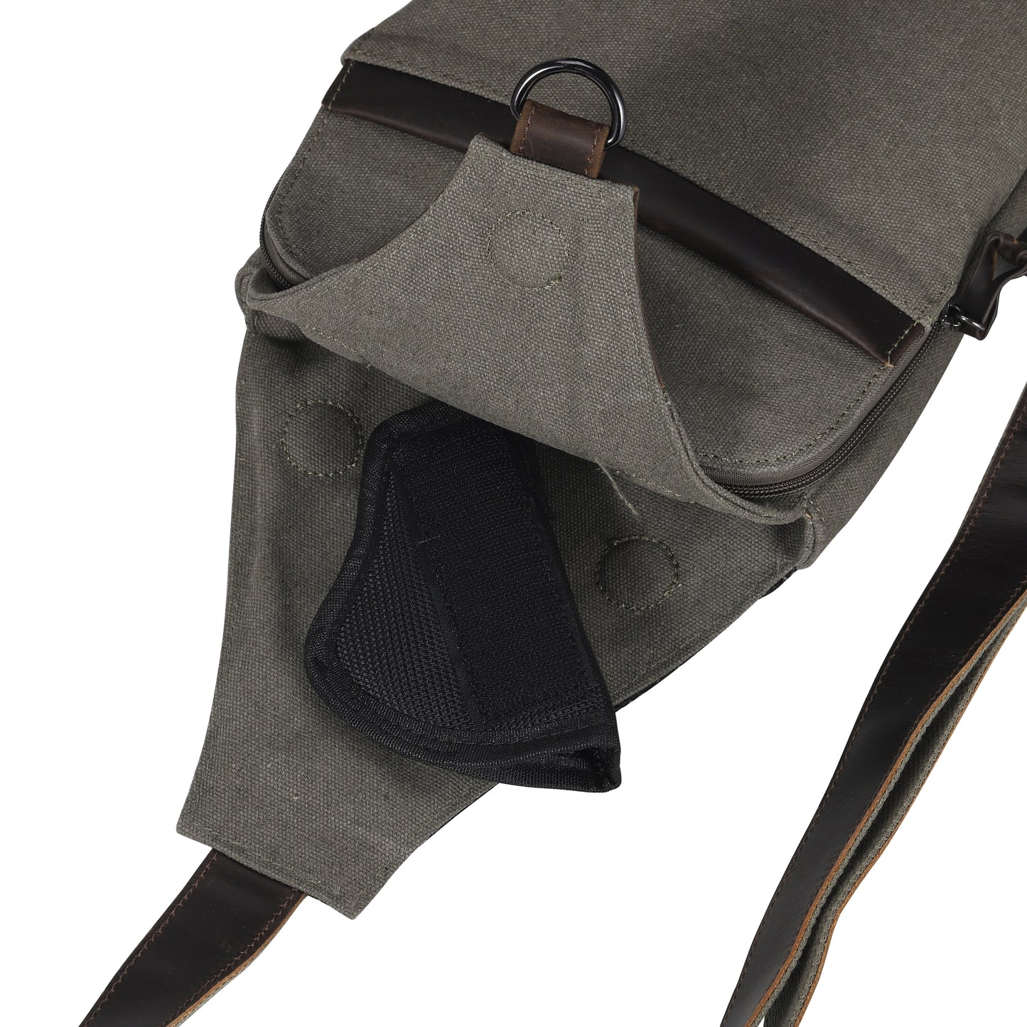 Dakota Large Canvas Concealed Carry Sling Bag