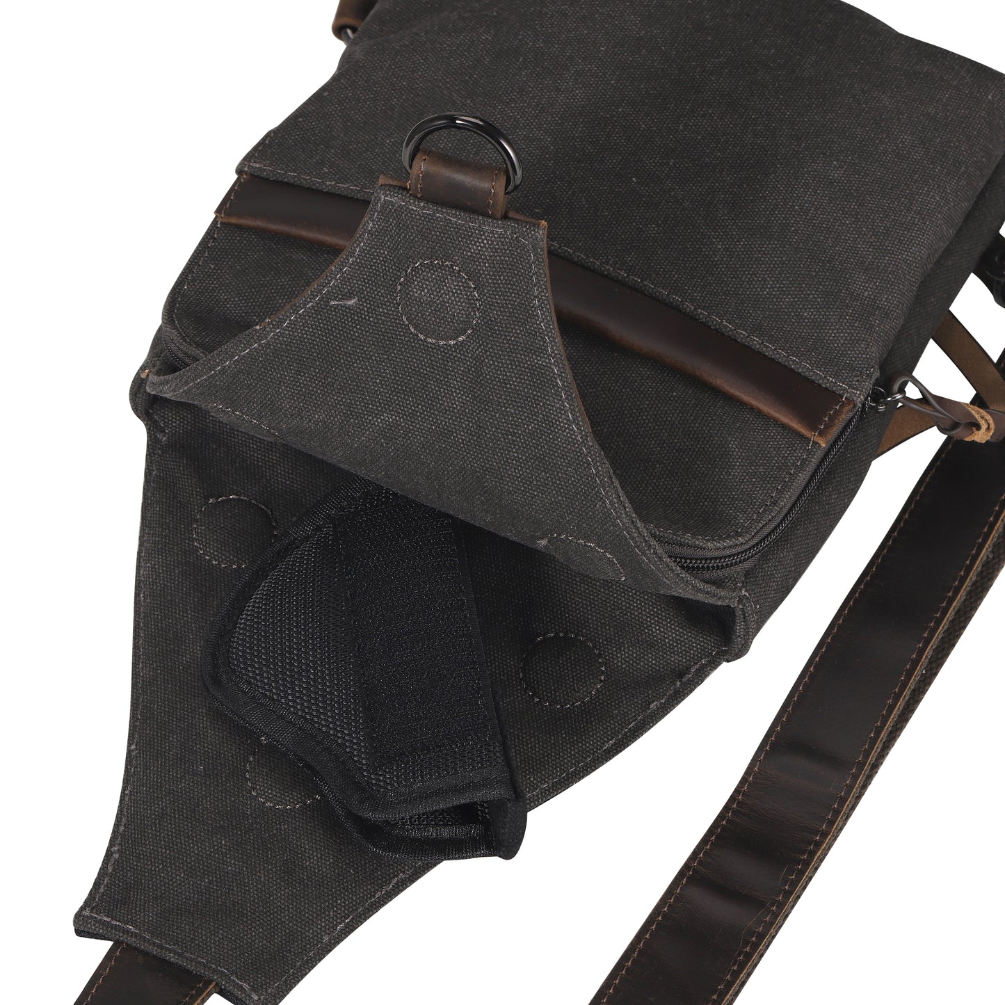 Dakota Large Canvas Concealed Carry Sling Bag