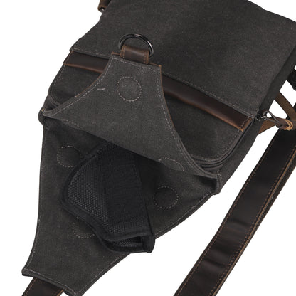 Dakota Large Canvas Concealed Carry Sling Bag