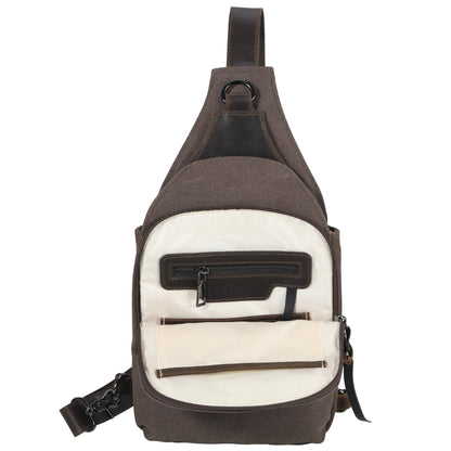 Dakota Large Canvas Concealed Carry Sling Bag
