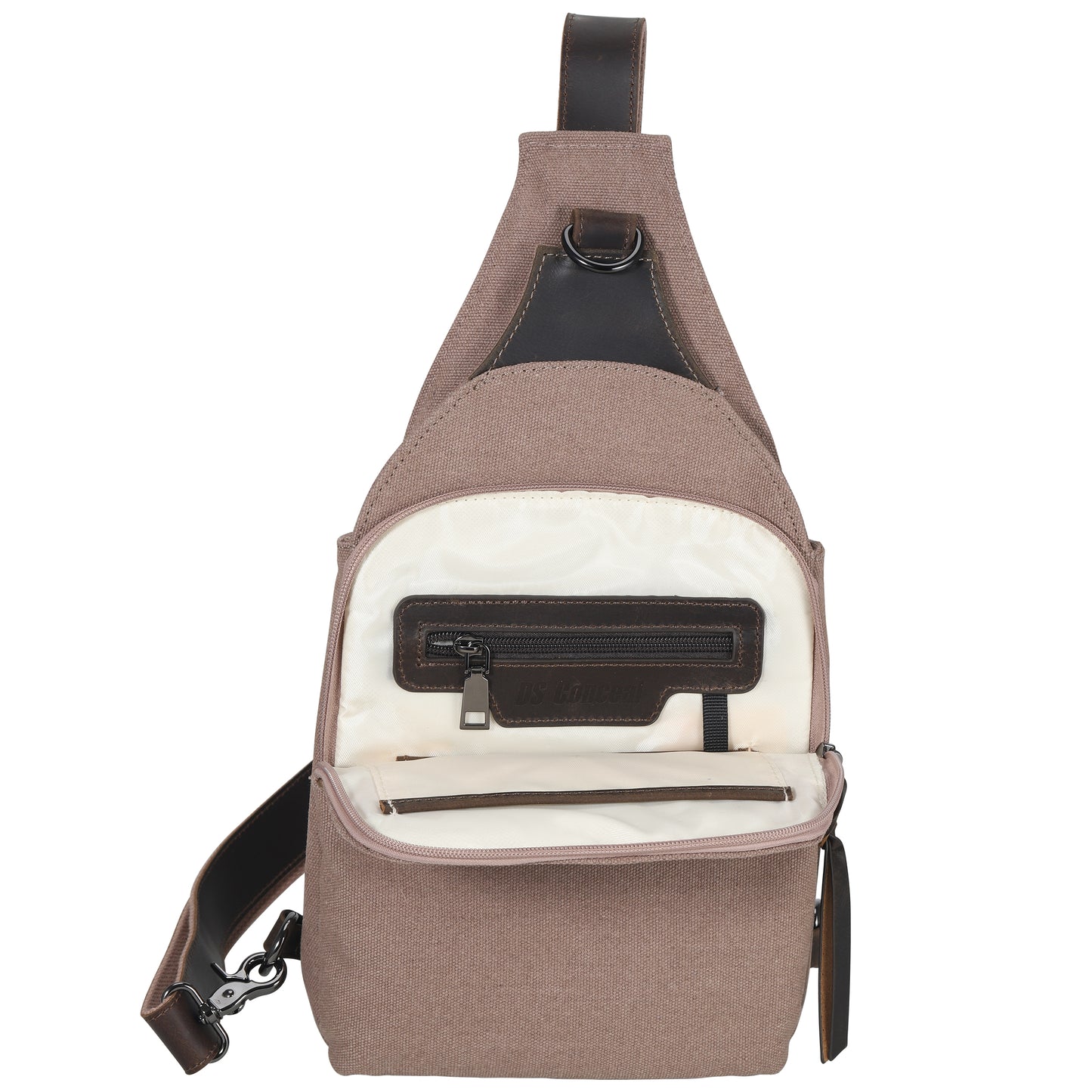 Dakota Large Canvas Concealed Carry Sling Bag