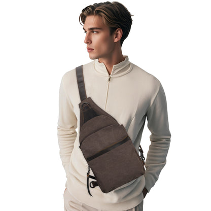Dakota Large Canvas Concealed Carry Sling Bag