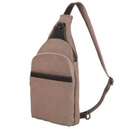 Dakota Large Canvas Concealed Carry Sling Bag