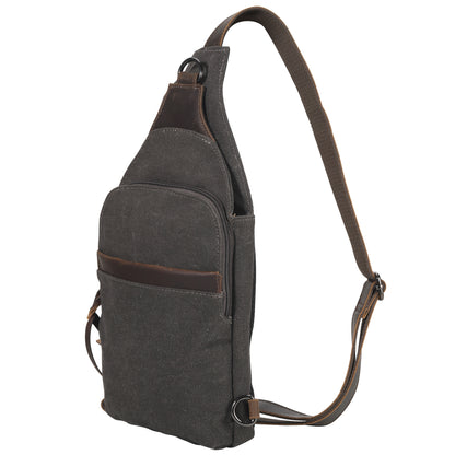 Dakota Large Canvas Concealed Carry Sling Bag