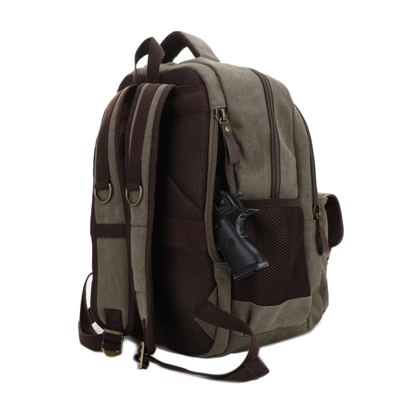 Alpine Concealed Carry Canvas Backpack - Hiding Hilda, LLC