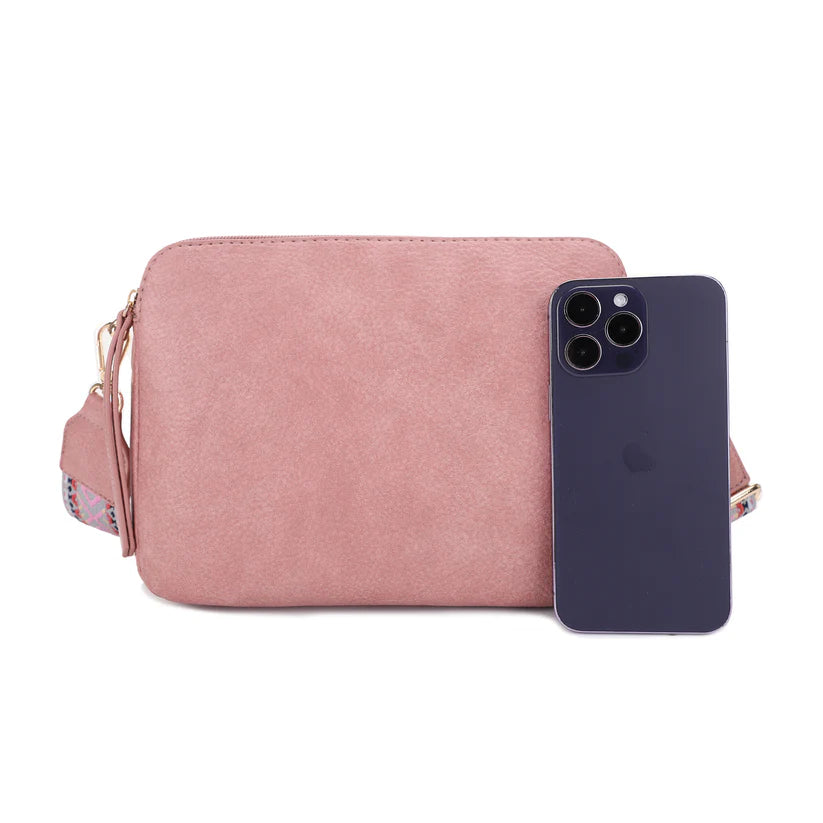 Rebecca Triple Compartment Lock and Key Crossbody Purse