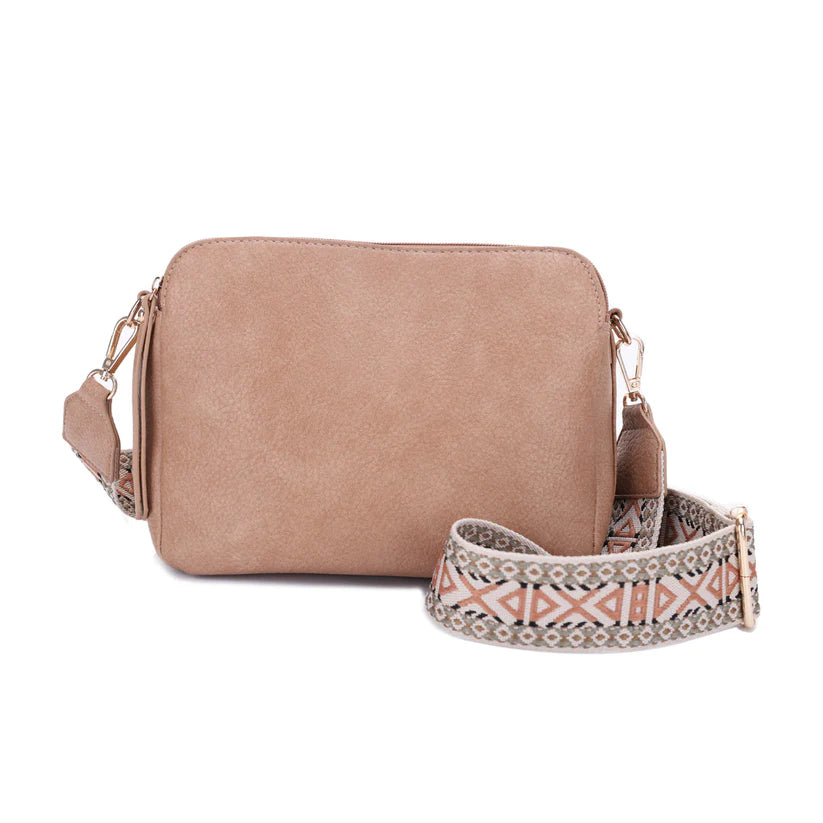 Rebecca Triple Compartment Lock and Key Crossbody Purse – Hiding