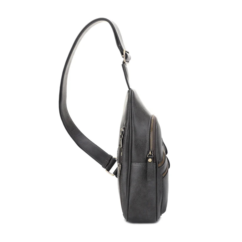 Jeannie Concealed Carry Lock and Key Sling Bag