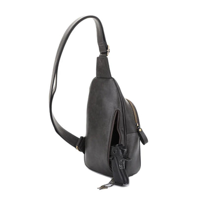 Jeannie Concealed Carry Lock and Key Sling Bag