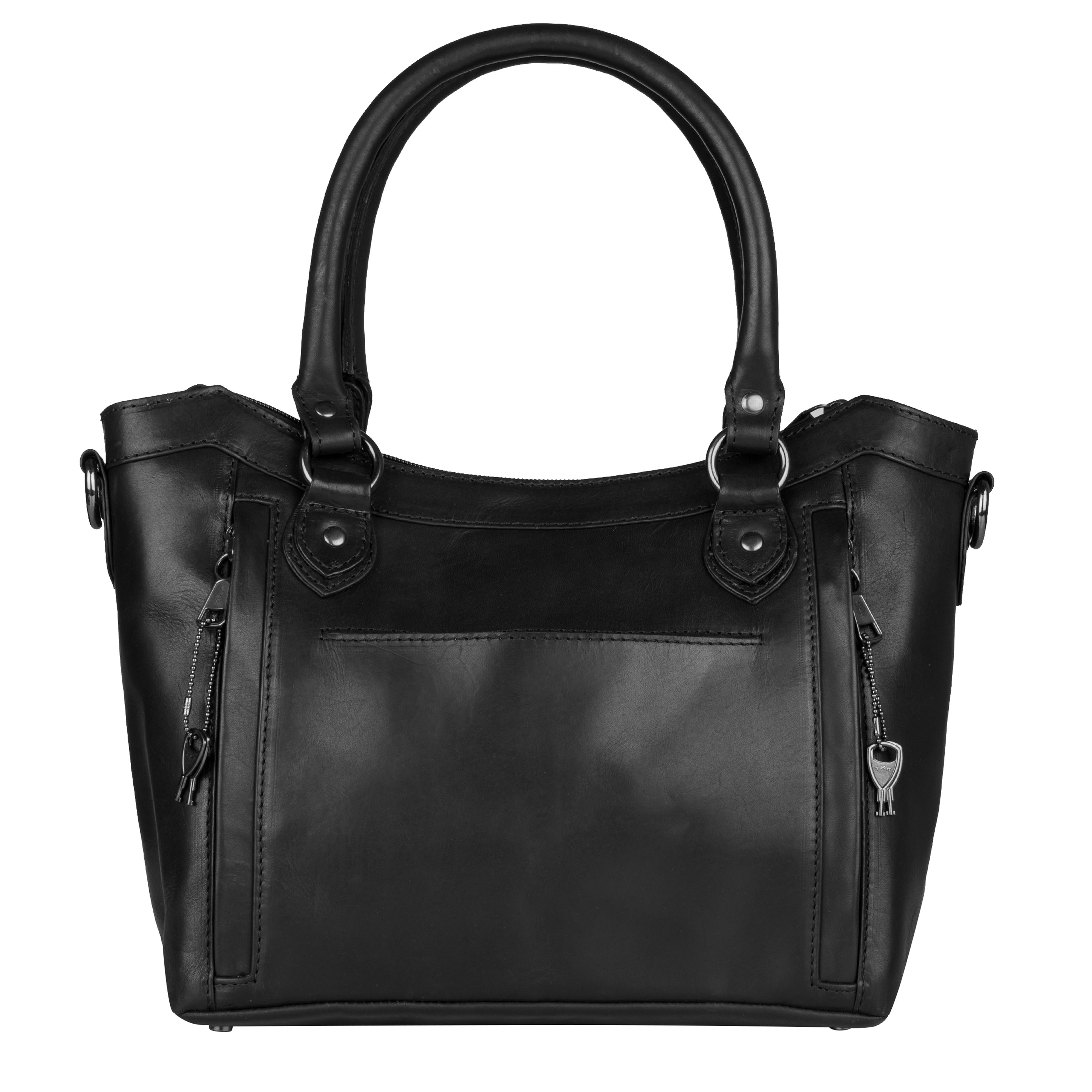 Sadie Leather Concealed Carry Satchel to Crossbody Handbag – Hiding ...