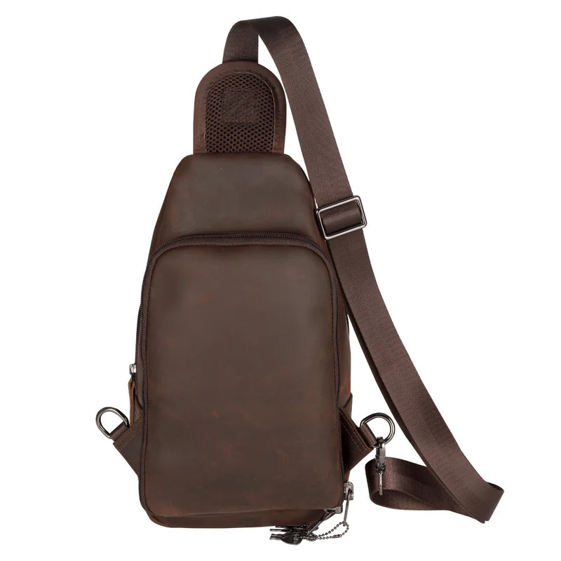 Xander Unisex Leather Sling Bag