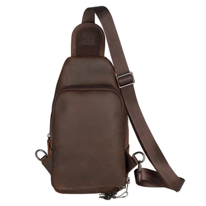 Xander Unisex Leather Sling Bag