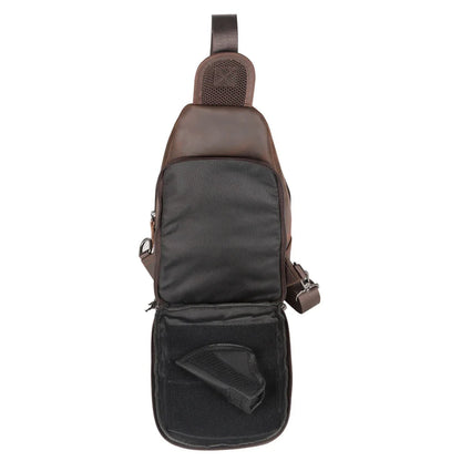 Xander Unisex Leather Sling Bag