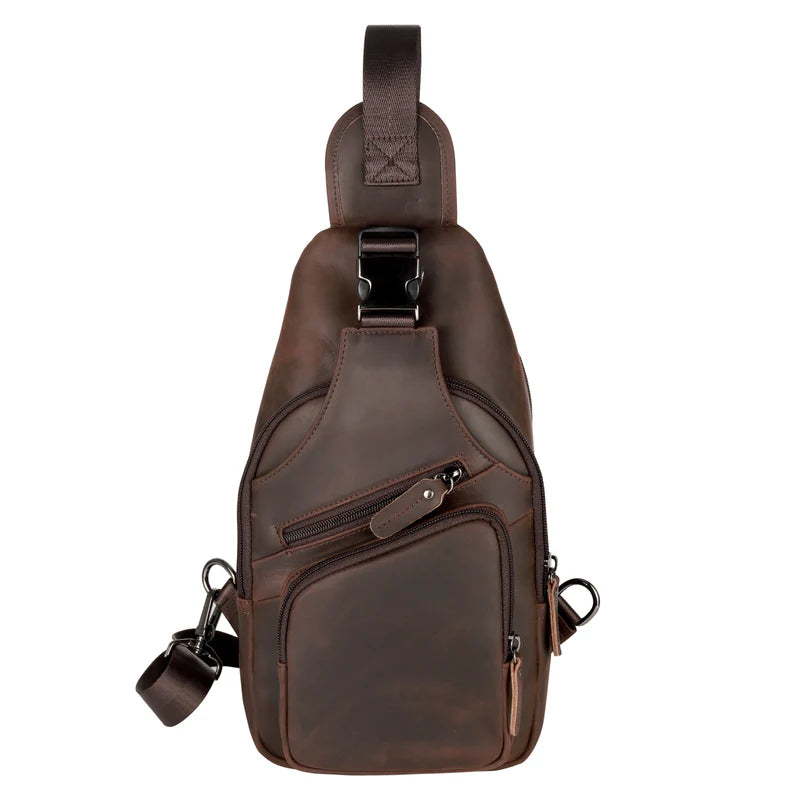 Xander Unisex Leather Sling Bag