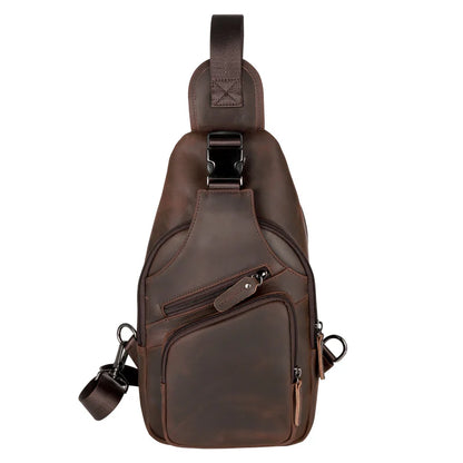 Xander Unisex Leather Sling Bag