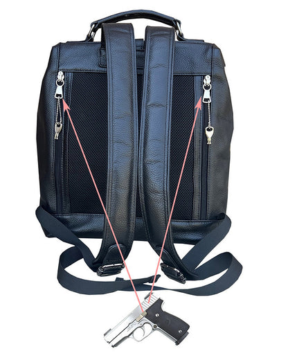 Universal Leather Concealed Carry Backpack