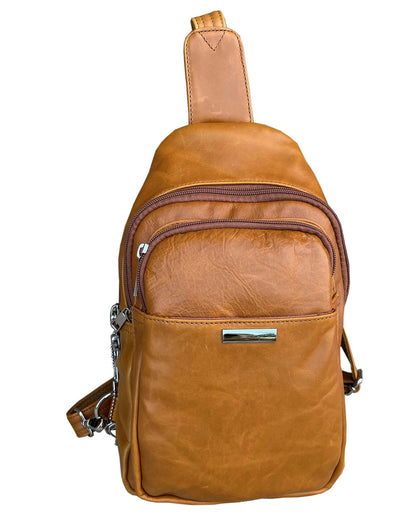 Roma Leather Concealed Carry Sling Bag - Hiding Hilda, LLC