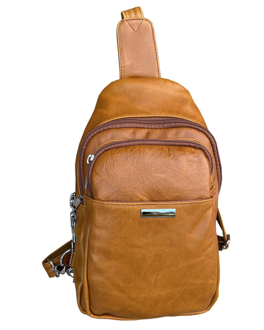 Roma Leather Concealed Carry Sling Bag - Hiding Hilda, LLC