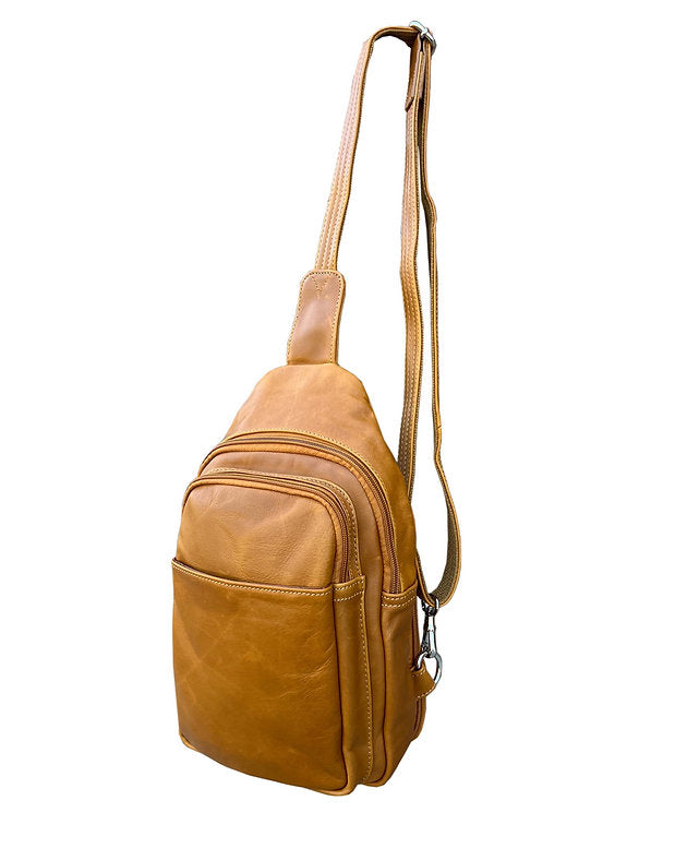 Roma Leather Concealed Carry Sling Bag - Hiding Hilda, LLC