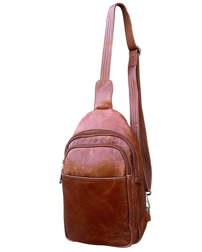 Roma Leather Concealed Carry Sling Bag - Hiding Hilda, LLC