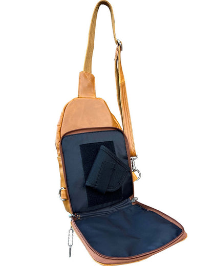 Roma Leather Concealed Carry Sling Bag - Hiding Hilda, LLC