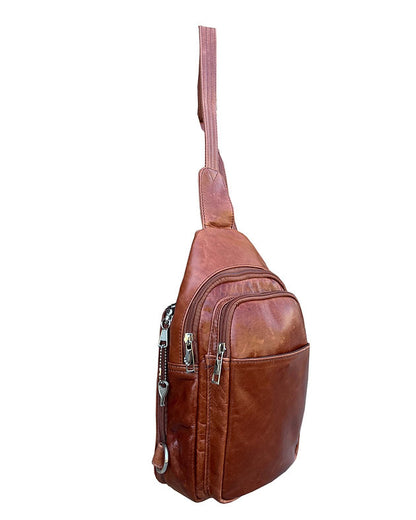 Roma Leather Concealed Carry Sling Bag - Hiding Hilda, LLC