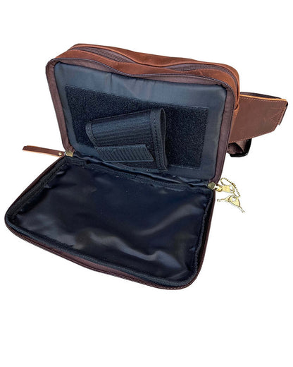 Roma Leather Concealed Carry Waist Sling Pack