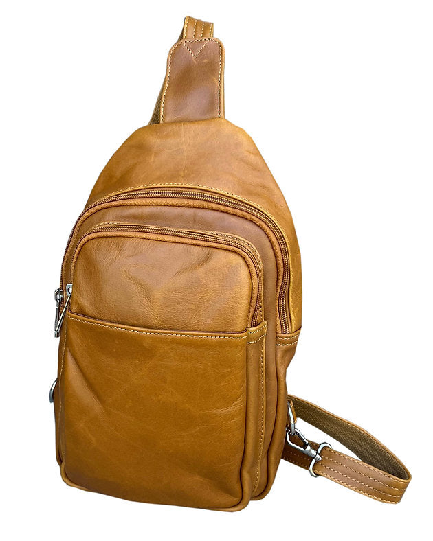Roma Leather Concealed Carry Sling Bag - Hiding Hilda, LLC