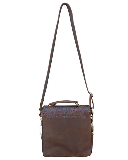 Roma Lockable Leather Crossbody Bag