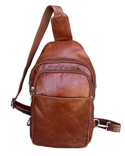 Roma Leather Concealed Carry Sling Bag - Hiding Hilda, LLC
