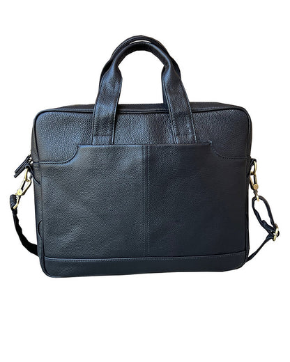 Roma Leather Concealed Carry Lockable Briefcase