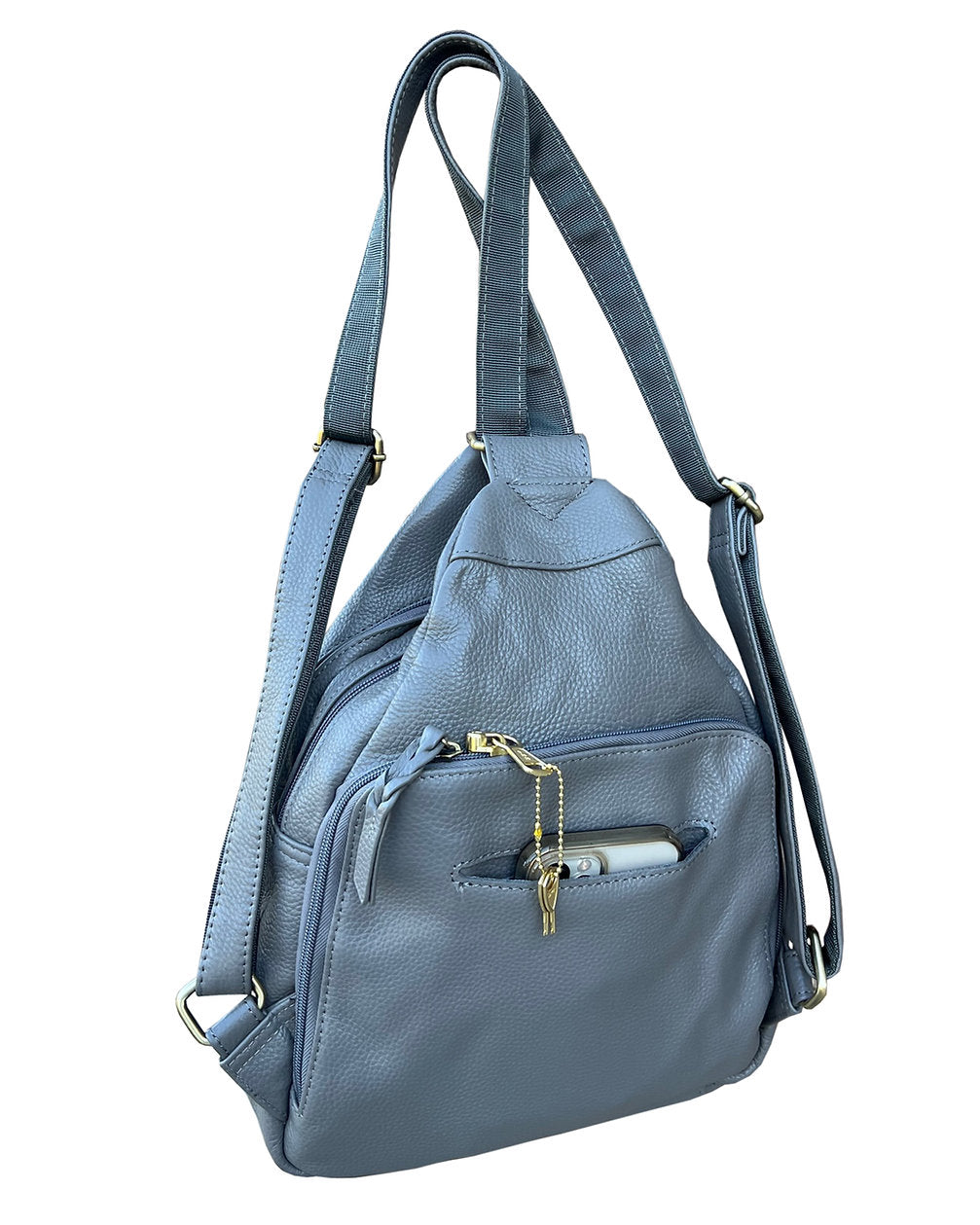 Concealed Carry Lockable Leather Backpack - Hiding Hilda, LLC