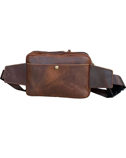 Roma Leather Concealed Carry Waist Sling Pack