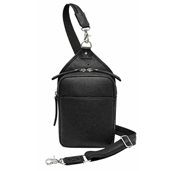 Compact Leather Concealed Carry Sling Crossbody by GTM