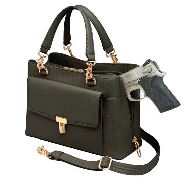 Limited Supply! GTM Avenue Large Satchel Concealed Carry Bag - Hiding Hilda, LLC