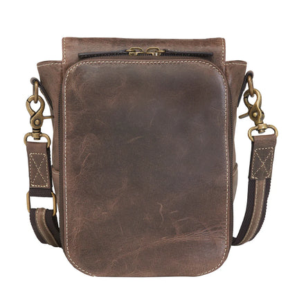 GTM Original Buffalo Leather Crossbody Satchel