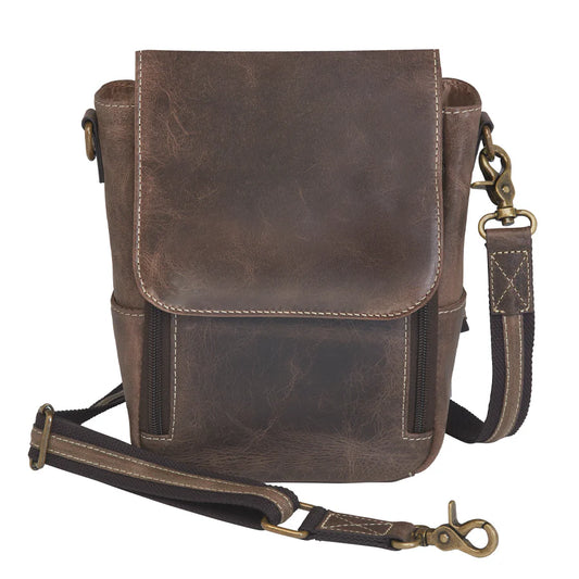 GTM Original Buffalo Leather Crossbody Satchel