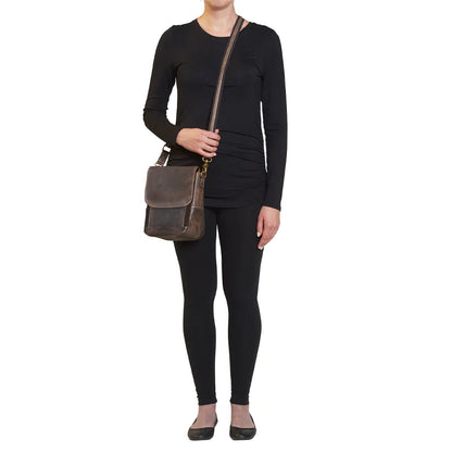 GTM Original Buffalo Leather Crossbody Satchel