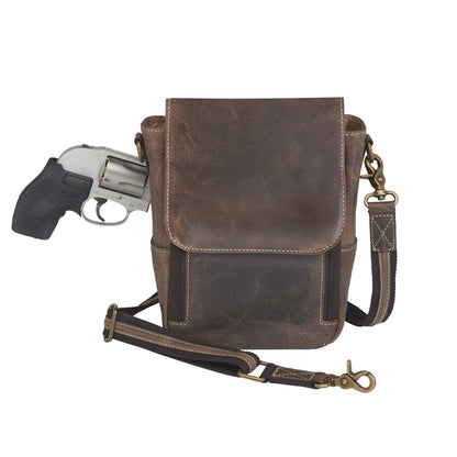 GTM Original Buffalo Leather Crossbody Satchel