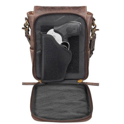 GTM Original Buffalo Leather Crossbody Satchel