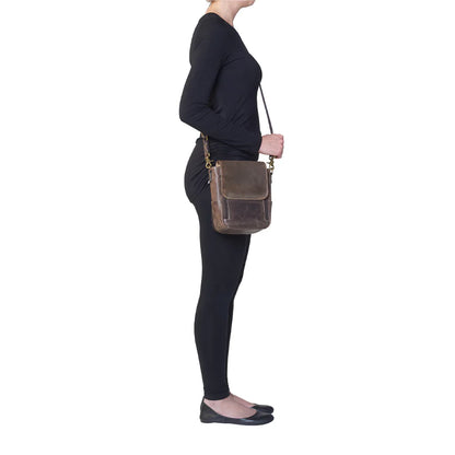 GTM Original Buffalo Leather Crossbody Satchel