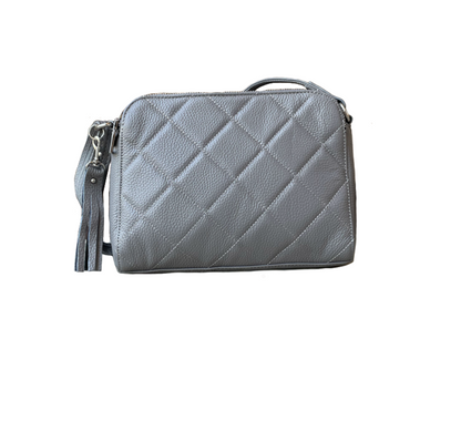 Quilted Compact Cutie Concealed Carry Lockable Leather Crossbody Purse - Hiding Hilda, LLC