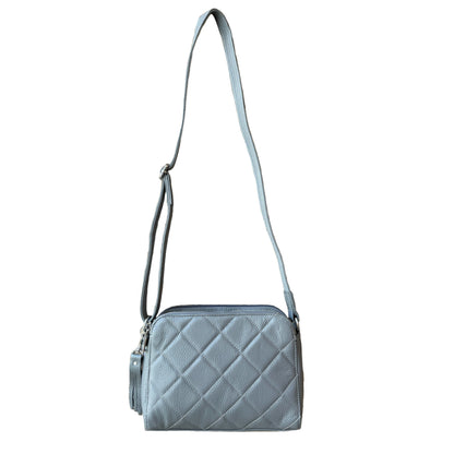 Quilted Compact Cutie Concealed Carry Lockable Leather Crossbody Purse - Hiding Hilda, LLC