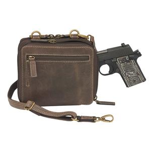 Distressed Leather Compact Conceal Carry Wallet Organizer Crossbody to Waistpack CZY 65 - Hiding Hilda, LLC