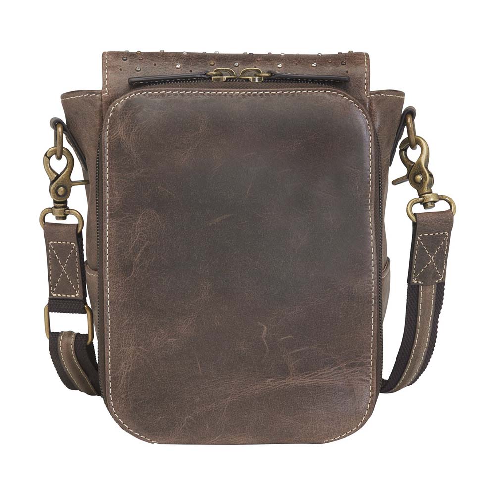 Distressed leather hot sale shoulder bag