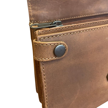 NEW Jolene Compact Lockable Leather Crossbody Concealed Carry Purse - Hiding Hilda, LLC