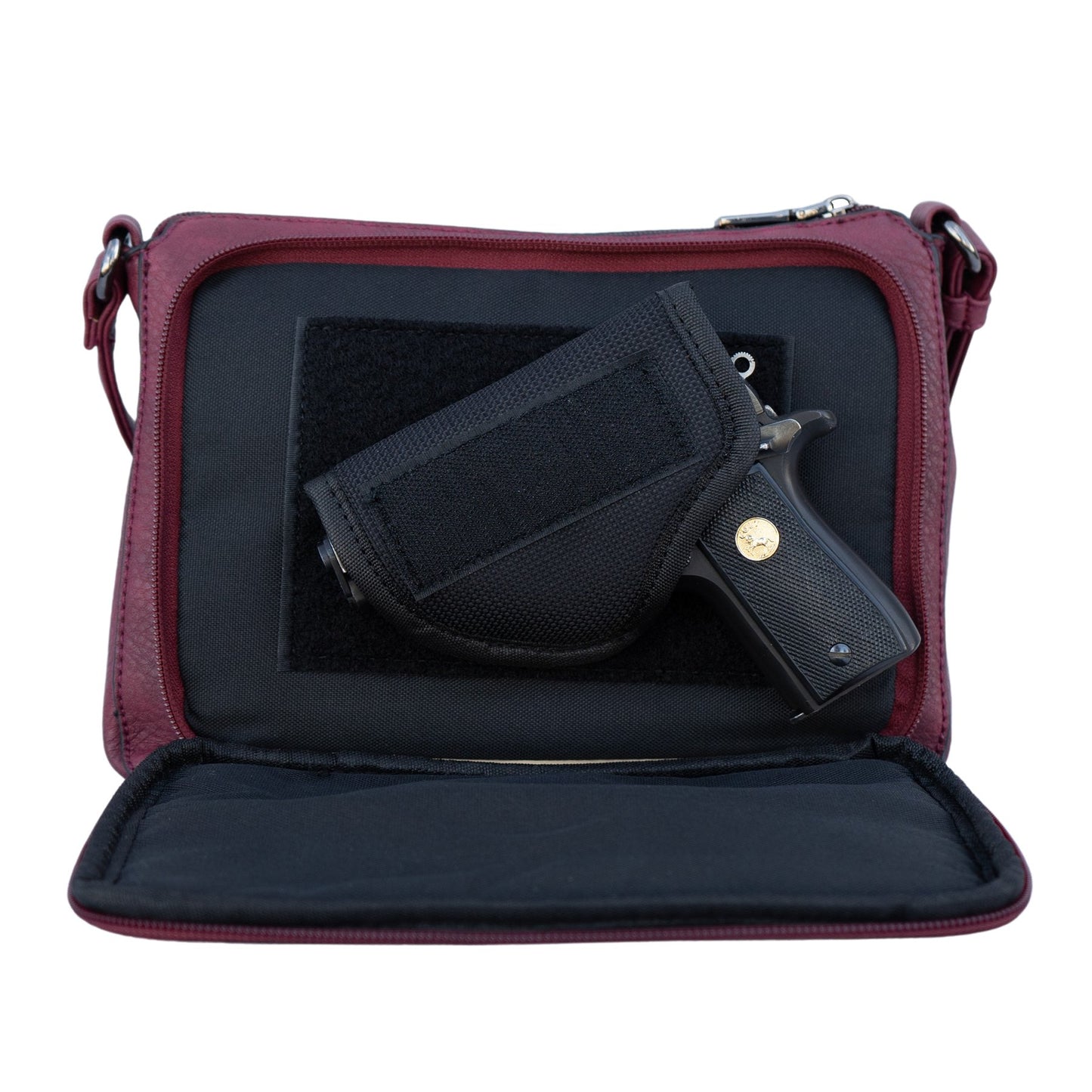 Kinsley Compact Lockable Crossbody with RFID Slim Wallet - NEW - Hiding Hilda, LLC