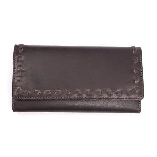 Hope RFID Leather Laced Wallet by Lady Conceal - Hiding Hilda, LLC