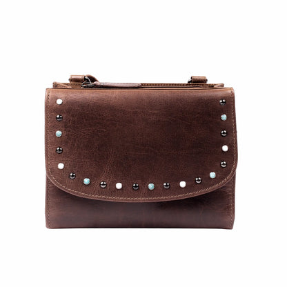 Raelynn Buffalo Leather Compact Conceal Carry Organizer - Hiding Hilda, LLC