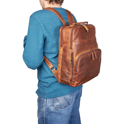 Quinn Unisex Concealed Carry Leather Backpack NEW - Hiding Hilda, LLC